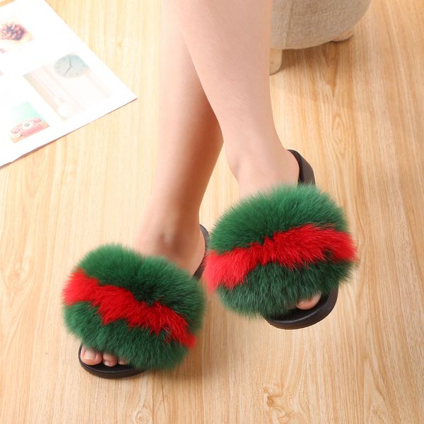 мода плюшевые пушистые real fur женщины тапочки красочные женщины сандалии сладкий партии пляжа женская обувь вьетнамки, Black
мода плюшевые пушистые real fur женщины тапочки красочные женщины сандалии сладкий партии пляжа женская обувь вьетнамки, Black