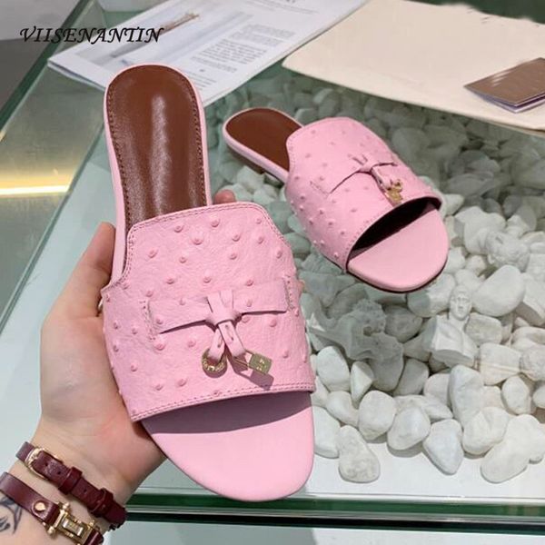 metal lock decor women slipper shoe real leather tassel fringe solid color open toe 2020 summer mules flat comfortable slides, Black
metal lock decor women slipper shoe real leather tassel fringe solid color open toe 2020 summer mules flat comfortable slides, Black