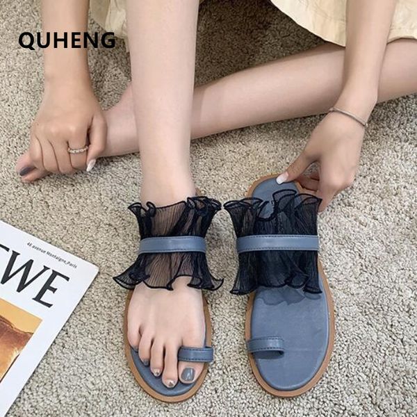 quheng lace folder toe flip flops summer women comfort flat slippers 2020 outdoor beach female slippers casual woman shoes a142, Black
quheng lace folder toe flip flops summer women comfort flat slippers 2020 outdoor beach female slippers casual woman shoes a142, Black