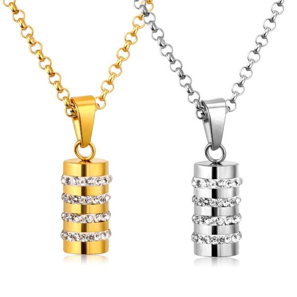 luxukisskids hip hop cylinder gold color stainless steel gothic pendant necklace women/ men jewelry link chain necklace colar, Silver
luxukisskids hip hop cylinder gold color stainless steel gothic pendant necklace women/ men jewelry link chain necklace colar, Silver