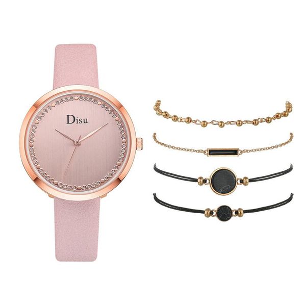 women's quartz watch simple leather strap luxury diamond dial analog wrist bracelet watch set fashion relogio feminino 50*, Slivery;brown
women's quartz watch simple leather strap luxury diamond dial analog wrist bracelet watch set fashion relogio feminino 50*, Slivery;brown