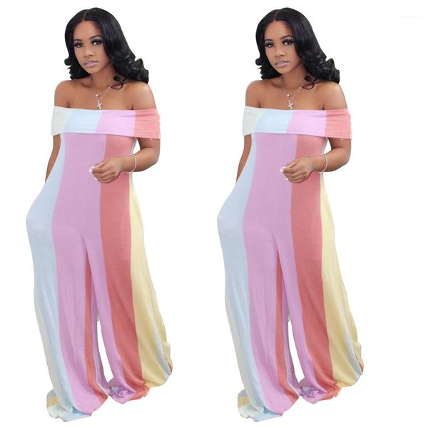 designer clothes summer slash neck colorful striped women jumpsuits fashion casual female clothing womens 2020 luxury, Black;white
designer clothes summer slash neck colorful striped women jumpsuits fashion casual female clothing womens 2020 luxury, Black;white