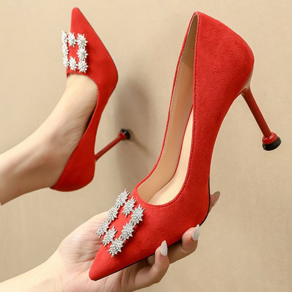 2020 plus size 33-42 women 9.5cm 6.5 cm high heels prom party pumps lady crystal valentine low heels luxury scarpins dress shoes, Black
2020 plus size 33-42 women 9.5cm 6.5 cm high heels prom party pumps lady crystal valentine low heels luxury scarpins dress shoes, Black