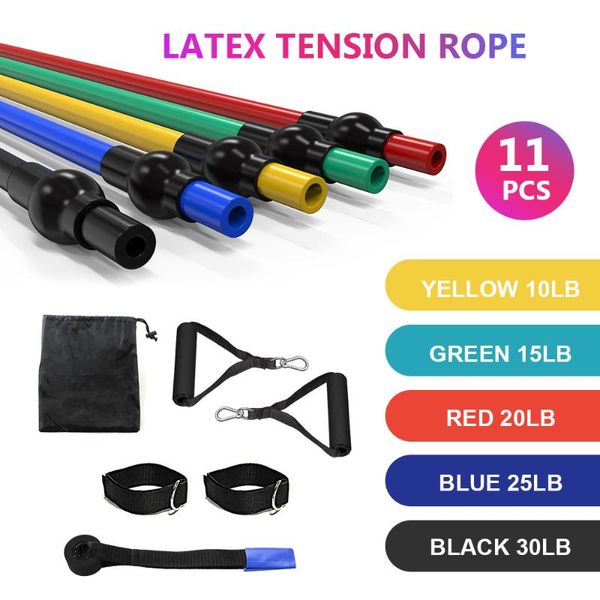 11pcs/set pull rope fitness exercises resistance bands yoga gym fitness equipment body training latex tubes workout excerciser
11pcs/set pull rope fitness exercises resistance bands yoga gym fitness equipment body training latex tubes workout excerciser