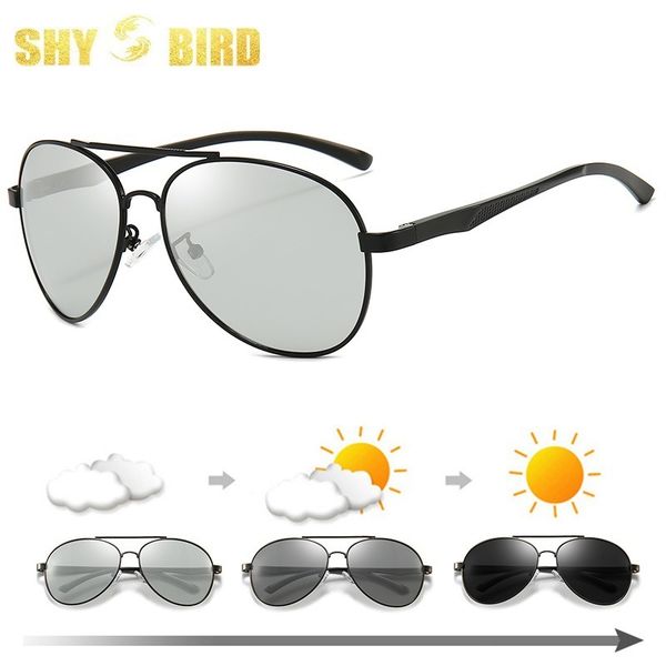 shybird aluminum magnesium square pilot pchromic polarized sunglasses driving transition chameleon lens all weather changing, White;black
shybird aluminum magnesium square pilot pchromic polarized sunglasses driving transition chameleon lens all weather changing, White;black