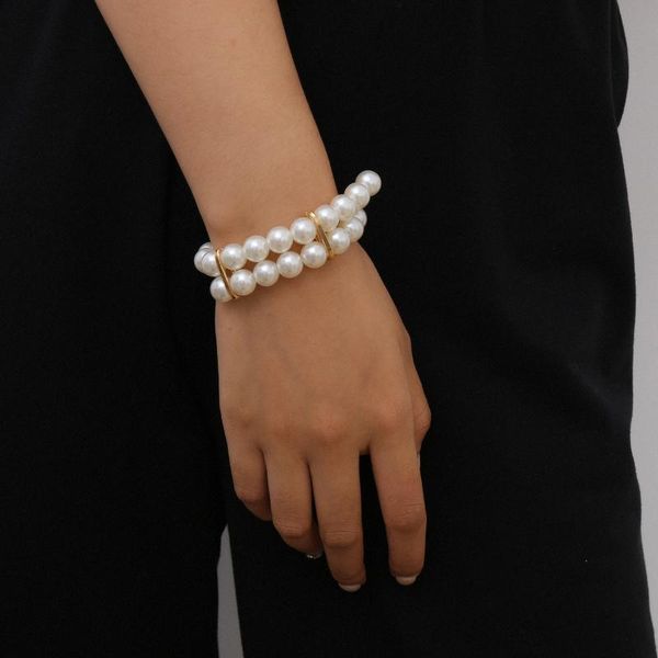 2020 new imitation pearls gold metal link chain bracelets for women girl summer party jewelry, Black
2020 new imitation pearls gold metal link chain bracelets for women girl summer party jewelry, Black