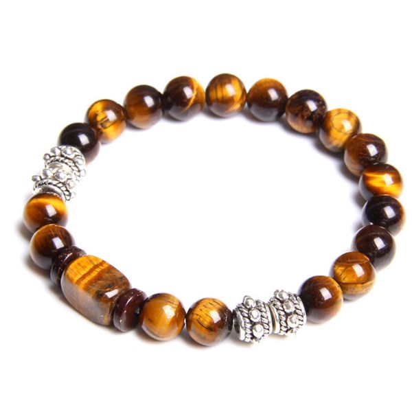 10 pcs trendy silver plated tiger eye stone round beads stretchy bracelet amethysts crystal fashion jewelr, Black
10 pcs trendy silver plated tiger eye stone round beads stretchy bracelet amethysts crystal fashion jewelr, Black