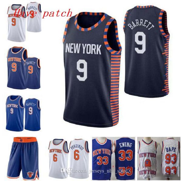 2020 Men basketball New York Knicks 9 RJ Barrett 6 porzingis 33 Ewing city swingman sleeveless jersey pant 07
2020 Men basketball New York Knicks 9 RJ Barrett 6 porzingis 33 Ewing city swingman sleeveless jersey pant 07