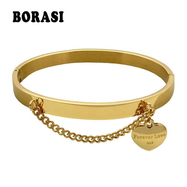 new heart pendants bracelet platetitanium steel bangle jewelry wedding bracelets & bangles valentine's day gift, Golden;silver
new heart pendants bracelet platetitanium steel bangle jewelry wedding bracelets & bangles valentine's day gift, Golden;silver