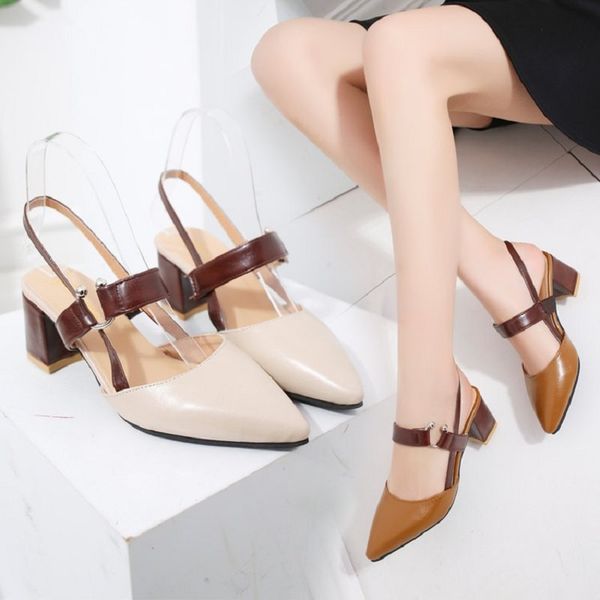 high heels 2020 spring and summer new pointed shoes handsome belt buckle with shallow mouth large size fashion sandals women, Black
high heels 2020 spring and summer new pointed shoes handsome belt buckle with shallow mouth large size fashion sandals women, Black