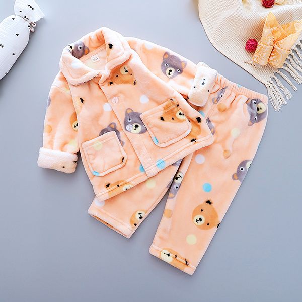children's coral fleece pajamas set autumn and winter thickened warm pajamas boys and girls cartoon home service two-piece suit, White
children's coral fleece pajamas set autumn and winter thickened warm pajamas boys and girls cartoon home service two-piece suit, White