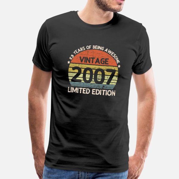 13 лет подарки vintage 2007 limited edition тенниска мужчину designs с коротким рукавом размер евро s-3xl оригинал смешные повседневной весн
13 лет подарки vintage 2007 limited edition тенниска мужчину designs с коротким рукавом размер евро s-3xl оригинал смешные повседневной весн