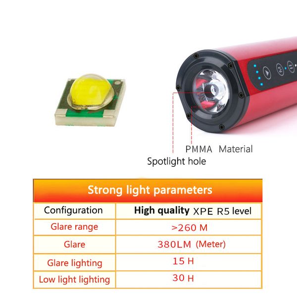 multifunctional bicycle flashlight charging night riding lamp spotlight outdoor waterproof power bank bike music accessories
multifunctional bicycle flashlight charging night riding lamp spotlight outdoor waterproof power bank bike music accessories