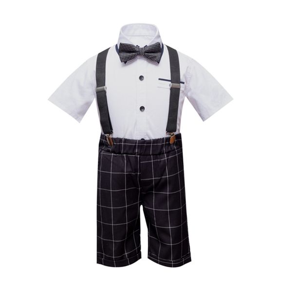 flower boys summer clothes wedding overall suits with bowtie formal school kids shirt pants outfits children performance costume, White
flower boys summer clothes wedding overall suits with bowtie formal school kids shirt pants outfits children performance costume, White