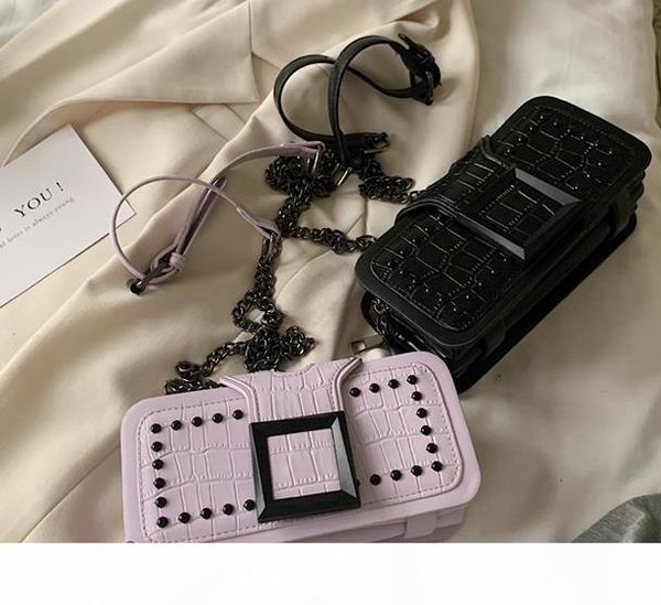 fashion new arrival small bag texture messenger designer female bag 2020 wild buckle rivet chain shoulder messenger bag
fashion new arrival small bag texture messenger designer female bag 2020 wild buckle rivet chain shoulder messenger bag