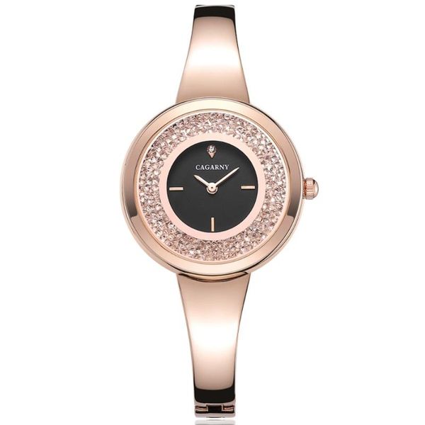 cagarny women's watches crystal rose gold steel bracelet watches fashion ladies quartz wristwatch relogio feminino, Slivery;brown
cagarny women's watches crystal rose gold steel bracelet watches fashion ladies quartz wristwatch relogio feminino, Slivery;brown
