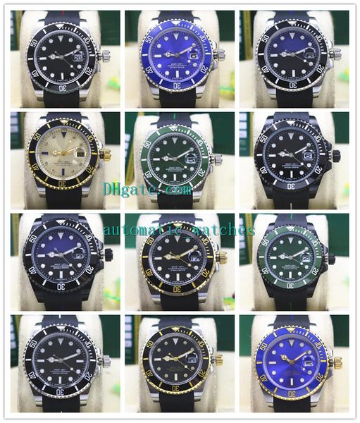 men's luxury wristwatches 40mm mechanical 116610 116613 116618 116619 black rubber bracelet black ceramic bezel male wristwatches, Slivery;brown
men's luxury wristwatches 40mm mechanical 116610 116613 116618 116619 black rubber bracelet black ceramic bezel male wristwatches, Slivery;brown