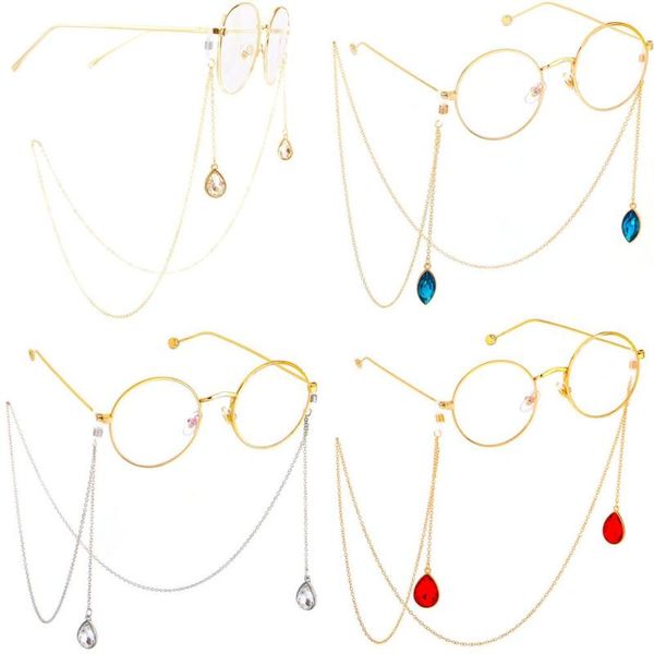 fashion women crystal pendant eyeglass chains reading glasses chain cord holder neck strap sunglasses rope, Silver
fashion women crystal pendant eyeglass chains reading glasses chain cord holder neck strap sunglasses rope, Silver