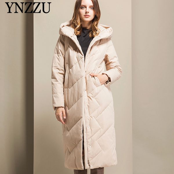 hooded women down jacket 2019 winter long style loose thick windproof warm female down coat elegant ynzzu 9o081, Black;white
hooded women down jacket 2019 winter long style loose thick windproof warm female down coat elegant ynzzu 9o081, Black;white