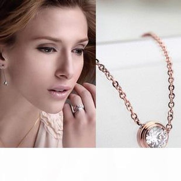 rose gold single diamond pendant necklaces for women stainless steel silver 18k gold single drill and chain pendant necklace fashion jewelry
rose gold single diamond pendant necklaces for women stainless steel silver 18k gold single drill and chain pendant necklace fashion jewelry