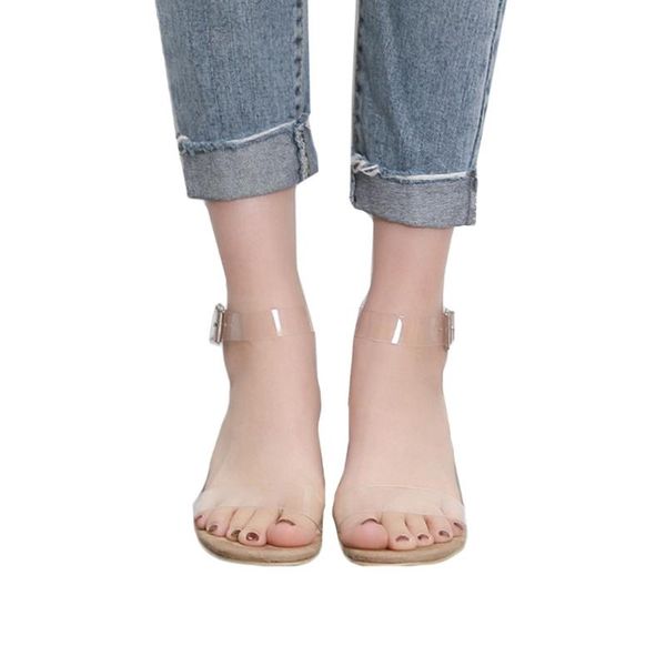 sagace women sandals summer transparent fish mouth square heel sandals popular comfortable fashion party exquisite females shoes, Black
sagace women sandals summer transparent fish mouth square heel sandals popular comfortable fashion party exquisite females shoes, Black