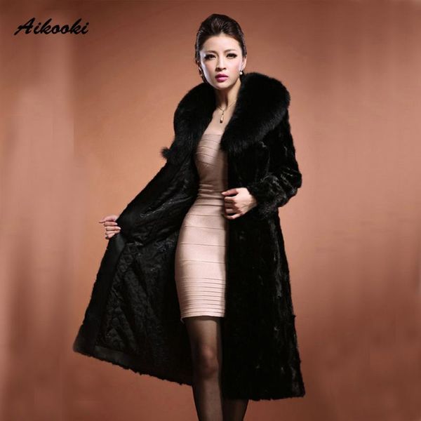 aikooki long outerwear women fur high end luxury warm winter women faux fur coat mink hair design thick warm long sleeve clothes, Black
aikooki long outerwear women fur high end luxury warm winter women faux fur coat mink hair design thick warm long sleeve clothes, Black