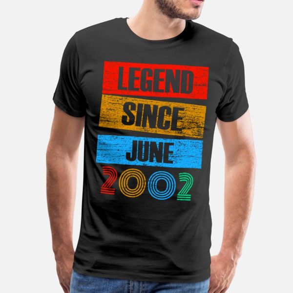 legend since june 2002 born vintage retro t shirt men designing short sleeve size s-3xl leisure gift fashion summer normal shirt
legend since june 2002 born vintage retro t shirt men designing short sleeve size s-3xl leisure gift fashion summer normal shirt