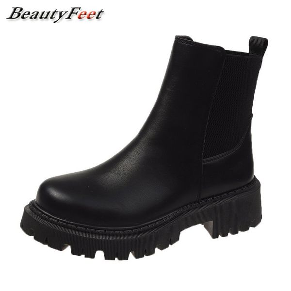 solid black leather ankle boots for women shoes woman new autumn winter boots slip on square heels flat platform plus size
solid black leather ankle boots for women shoes woman new autumn winter boots slip on square heels flat platform plus size
