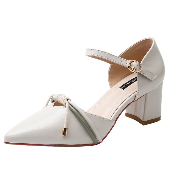 women sandals solid color pointed toe buckle strap fairy style female fashion 2020 summer new high heels women square heel shoes, Black
women sandals solid color pointed toe buckle strap fairy style female fashion 2020 summer new high heels women square heel shoes, Black