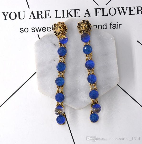 2020 new long european and american exaggerated nightclub wild color ball tiger head earrings earrings female, Golden;silver
2020 new long european and american exaggerated nightclub wild color ball tiger head earrings earrings female, Golden;silver