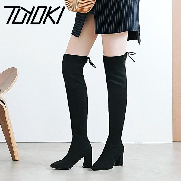 tuyoki plus size 34-48 over knee boots women winter warm stretch shoes women pointed toe casual zipper high heels, Black
tuyoki plus size 34-48 over knee boots women winter warm stretch shoes women pointed toe casual zipper high heels, Black