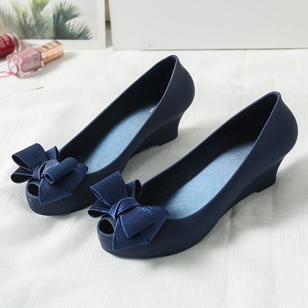 zzpohe new fish mouth jelly shoes women's pumps non-slip fashion wedge sandals shallow mouth bow waterproof beach shoes, Black
zzpohe new fish mouth jelly shoes women's pumps non-slip fashion wedge sandals shallow mouth bow waterproof beach shoes, Black