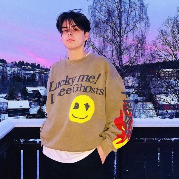 cpfm lucky me i see ghosts print kanye sweaters hoodies man pullovers hoody woman sweatershirts fashion oversize winter casual smile face, Black
cpfm lucky me i see ghosts print kanye sweaters hoodies man pullovers hoody woman sweatershirts fashion oversize winter casual smile face, Black