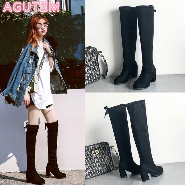 2020 over-the-knee boots women slim knee-high boots high heels winter women long winter shoes suede female shoes, Black
2020 over-the-knee boots women slim knee-high boots high heels winter women long winter shoes suede female shoes, Black