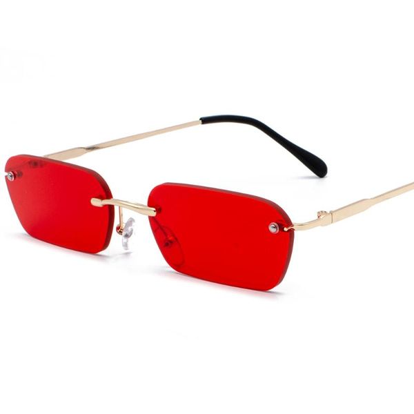 fahion rimless square small sunglasses men women metal rimless sun glasses retro black red ocean lens eyeglasses uv400, White;black
fahion rimless square small sunglasses men women metal rimless sun glasses retro black red ocean lens eyeglasses uv400, White;black