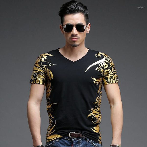 fashion slim summer short sleeve mens tees casual males clothing gold stamping panelled mens designer tshirts, White;black
fashion slim summer short sleeve mens tees casual males clothing gold stamping panelled mens designer tshirts, White;black