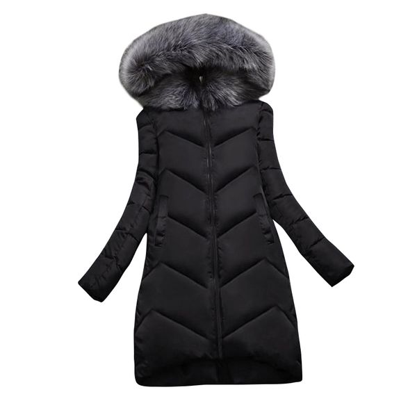 winter parkas 2020 winter women's down parkas hooded big fur collar thick warm jackets female snow coat slim jacket mujer, Black
winter parkas 2020 winter women's down parkas hooded big fur collar thick warm jackets female snow coat slim jacket mujer, Black