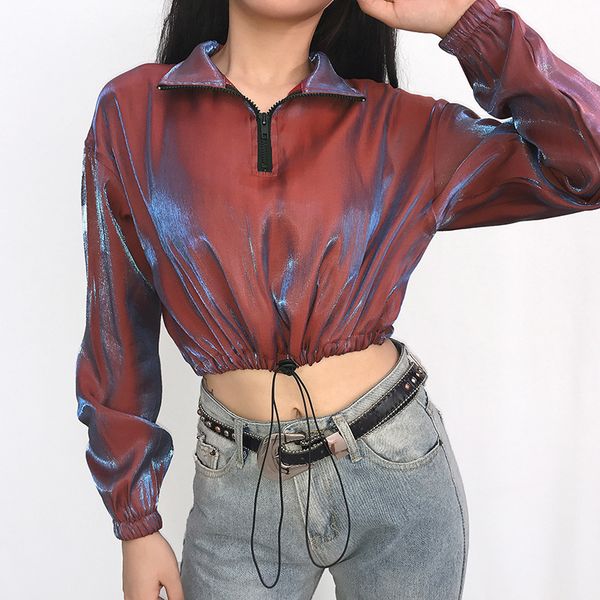 women's jackets 2021 special offer casaco jaqueta feminina bomber europe and the spring early autumn hip hop zip waist glitter coat, Black;brown
women's jackets 2021 special offer casaco jaqueta feminina bomber europe and the spring early autumn hip hop zip waist glitter coat, Black;brown
