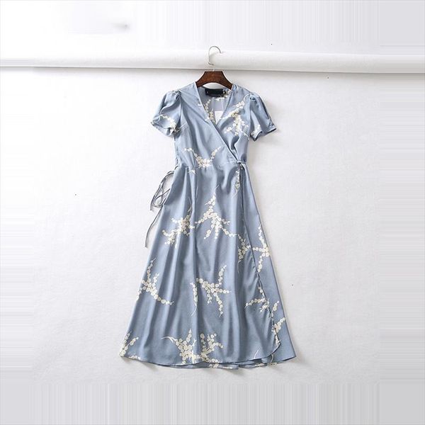 summer flower dot print wrap dress women short sleeve chiffon beach dress korean fashion work vestidos v neck party midi dress, Black;gray
summer flower dot print wrap dress women short sleeve chiffon beach dress korean fashion work vestidos v neck party midi dress, Black;gray