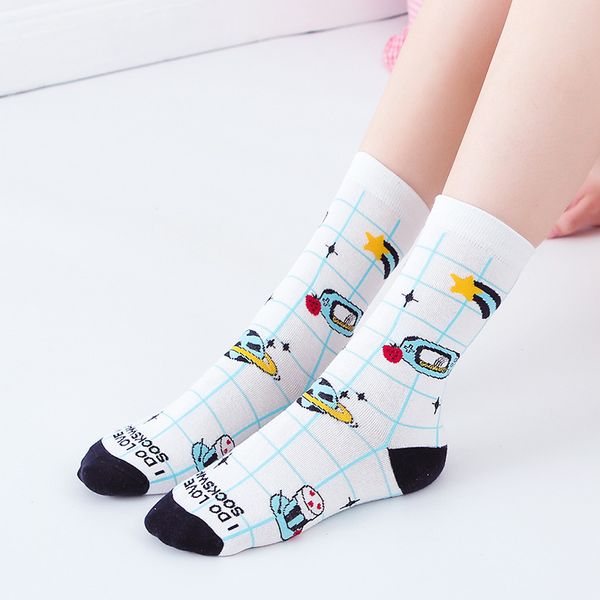 мультфильм граффити жаккарда красочные casual cotton женщины happy socks, Black
мультфильм граффити жаккарда красочные casual cotton женщины happy socks, Black