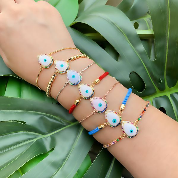 lucky blue zircon evil eye charm bracelet femme gold color copper chain link women bracelets & bangles wedding jewelry, Black
lucky blue zircon evil eye charm bracelet femme gold color copper chain link women bracelets & bangles wedding jewelry, Black