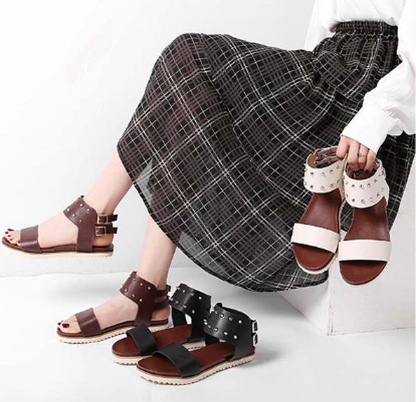 fashion women sandals slides summer flats real leather platform sandals flats shoes ladies beach shoes b06 p44, Black
fashion women sandals slides summer flats real leather platform sandals flats shoes ladies beach shoes b06 p44, Black