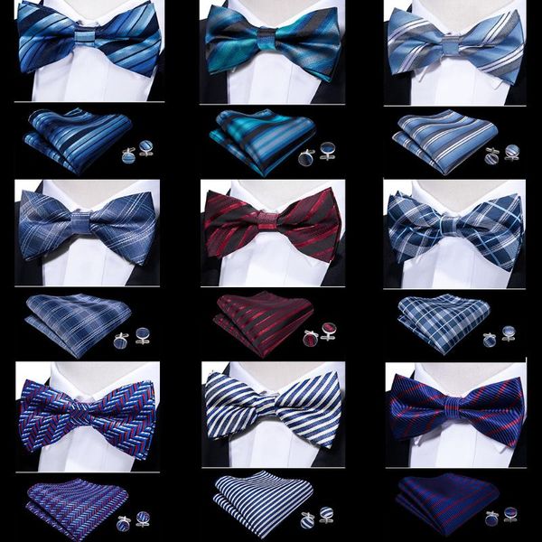 bow ties men's butterfly navy colorful bowtie for men silk striped handky cufflinks suit business wedding neckties barry.wang, Black;gray
bow ties men's butterfly navy colorful bowtie for men silk striped handky cufflinks suit business wedding neckties barry.wang, Black;gray