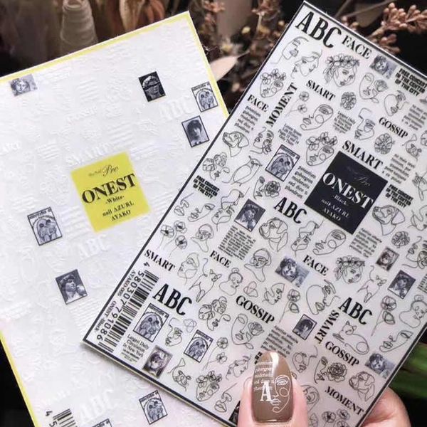 2020 new 3d nail art stickers bohemia black letter abstract image nails stickers for nails sticker decorations manicure z0347
2020 new 3d nail art stickers bohemia black letter abstract image nails stickers for nails sticker decorations manicure z0347
