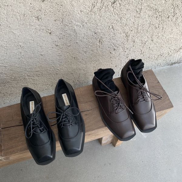 shoes woman 2020 oxfords women's autumn modis square toe british style casual female sneakers flats low heels new leather fall, Black
shoes woman 2020 oxfords women's autumn modis square toe british style casual female sneakers flats low heels new leather fall, Black