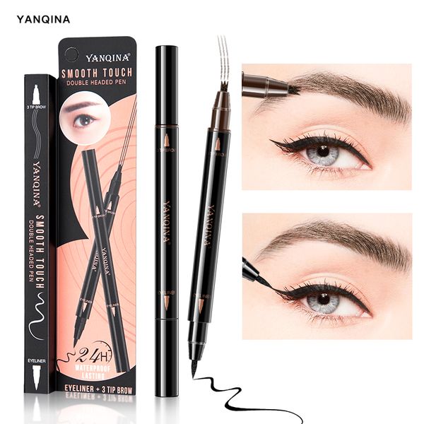 black eyeliner three-headed eyebrow pencil quick-drying waterproof anti-sweat non-smudge eyebrow pencil eyeliner eyes makeup
black eyeliner three-headed eyebrow pencil quick-drying waterproof anti-sweat non-smudge eyebrow pencil eyeliner eyes makeup