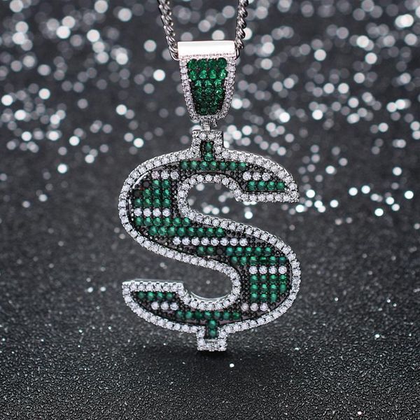 men hip hop iced out bling dollar sign shape pendant necklaces micro pave zircon fashion necklace hip hop jewelry gift, Silver
men hip hop iced out bling dollar sign shape pendant necklaces micro pave zircon fashion necklace hip hop jewelry gift, Silver