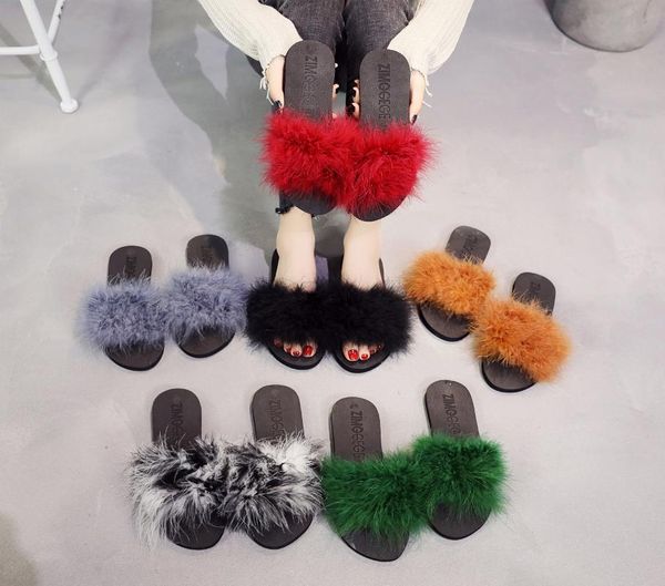 woolly тапочки для женщин осенью и зимой носить средний каблук страуса меховой плоскодонных противоскользящие outer wear обувь ручной работы, Black
woolly тапочки для женщин осенью и зимой носить средний каблук страуса меховой плоскодонных противоскользящие outer wear обувь ручной работы, Black