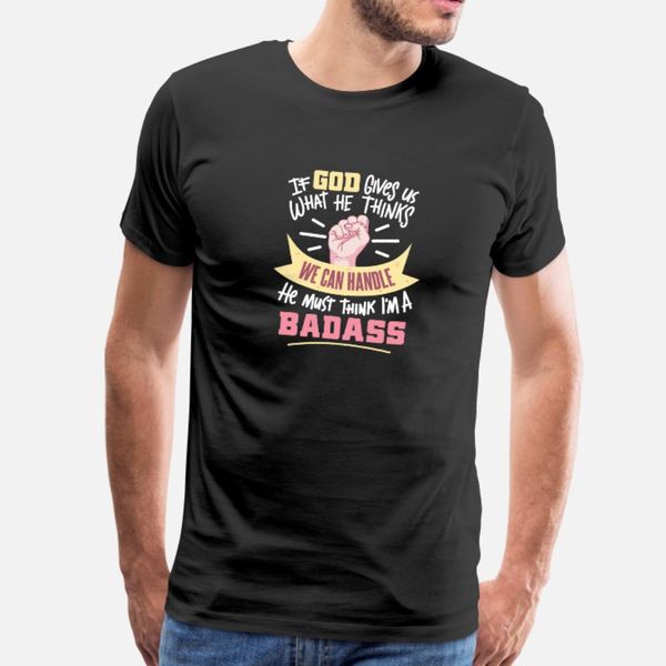 god must think i'm a badass cancer surgery t shirt men famous 100% cotton crew neck cool famous new style spring autumn formal
god must think i'm a badass cancer surgery t shirt men famous 100% cotton crew neck cool famous new style spring autumn formal