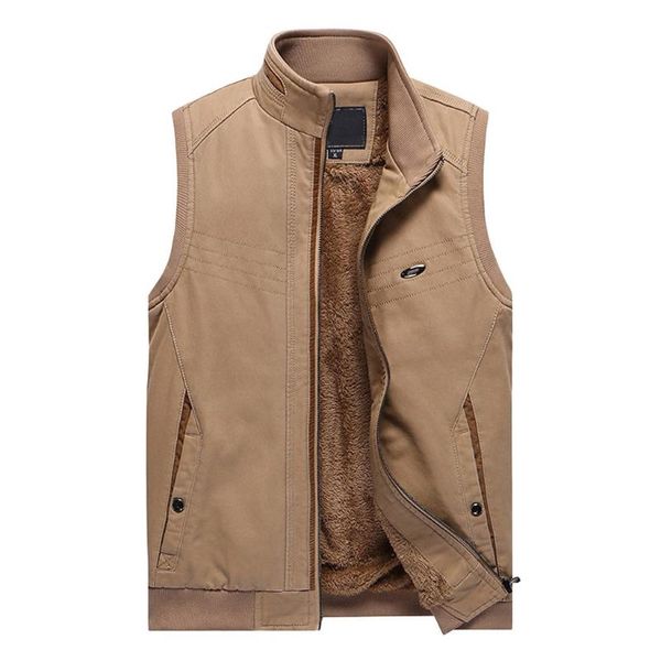 sleeveless vest men autumn warm waistcoat fashion multipockets men vest waterproof pgrapher masculino 9.20, Black;white
sleeveless vest men autumn warm waistcoat fashion multipockets men vest waterproof pgrapher masculino 9.20, Black;white